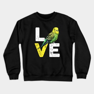 Yellow Budgie Love funny Crewneck Sweatshirt